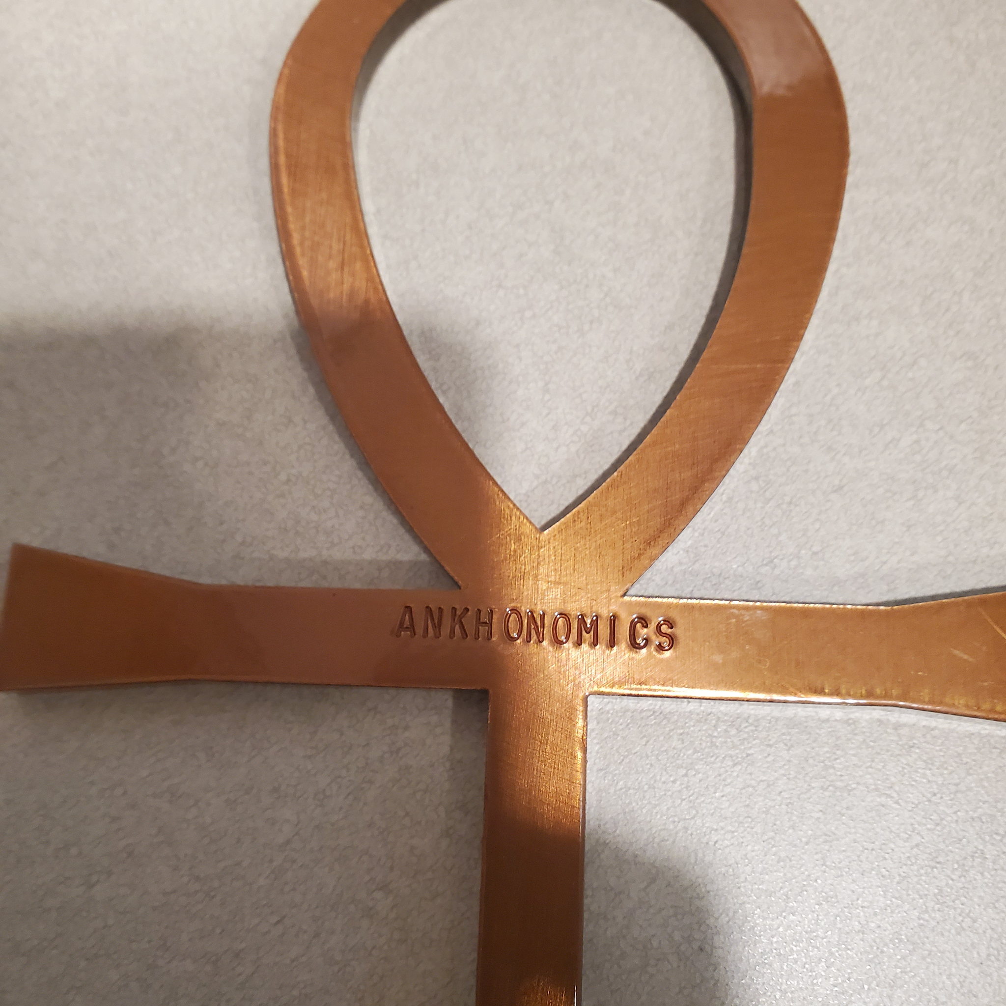 XL Solid Copper Ankh