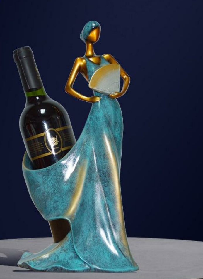 African Lady Wine Holder